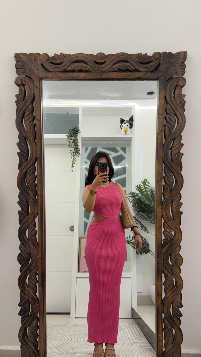 157 summer Bodycon dress ZARA L (32-36bust/50L)