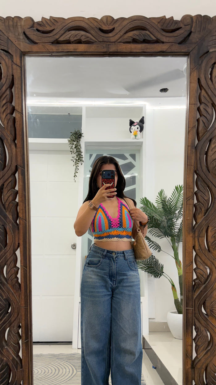 169 summer top halter neck 30-33 bust