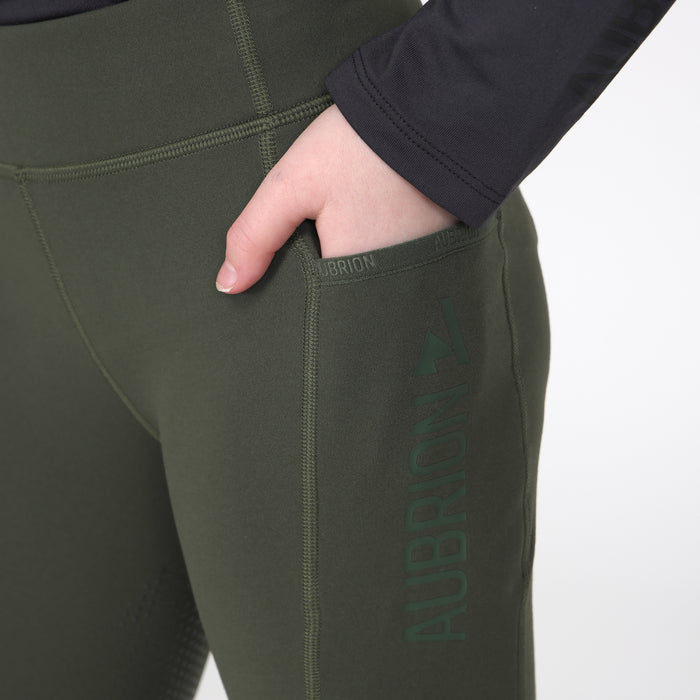 Aubrion React Winter Tights- Young Rider
