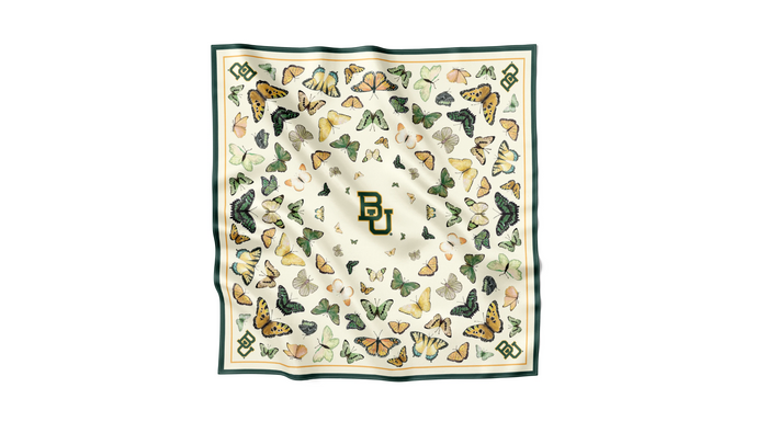 Baylor Square Silk Scarf