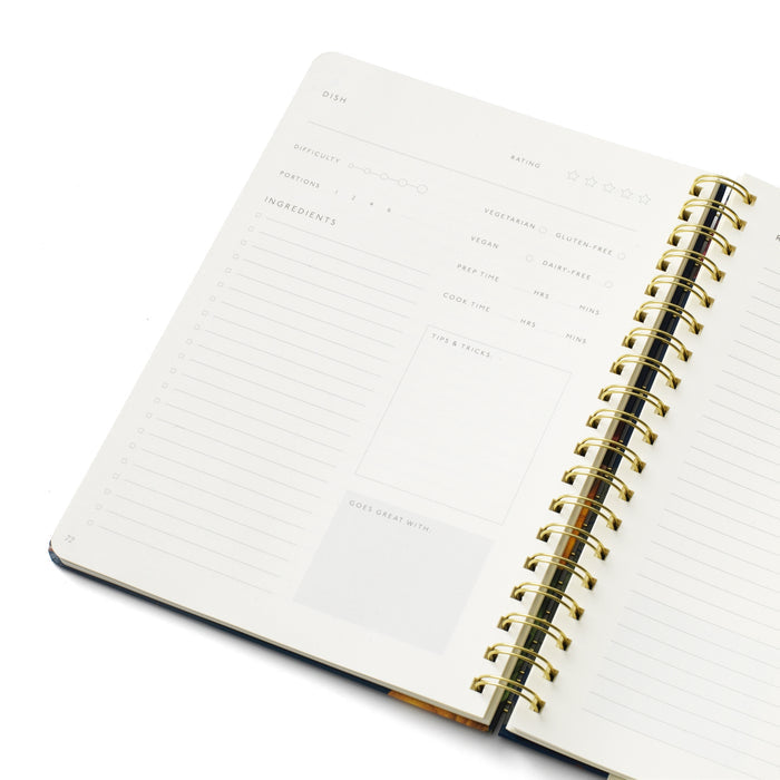 Papier - Botanical Spiral Recipe Journal -