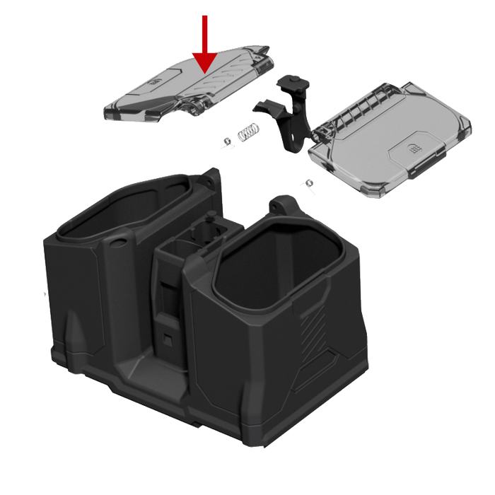 Box Rotor Lid - Smoke (Left)