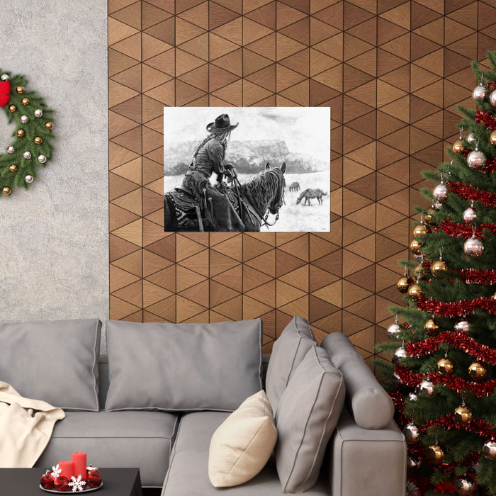 "Bridles and Braids" Premium Matte Paper Print