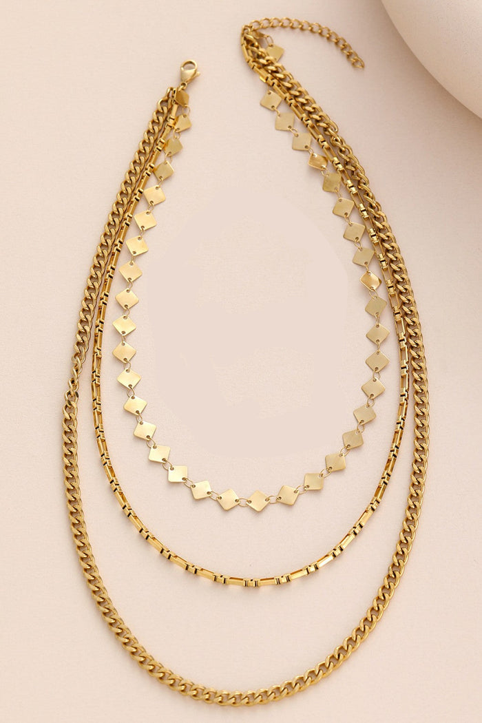 Chain Reaction Layered Necklace