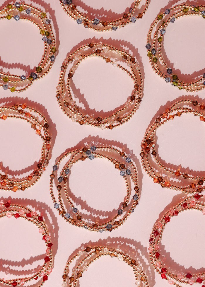 Charlotte Bracelet in Champagne and Mocha