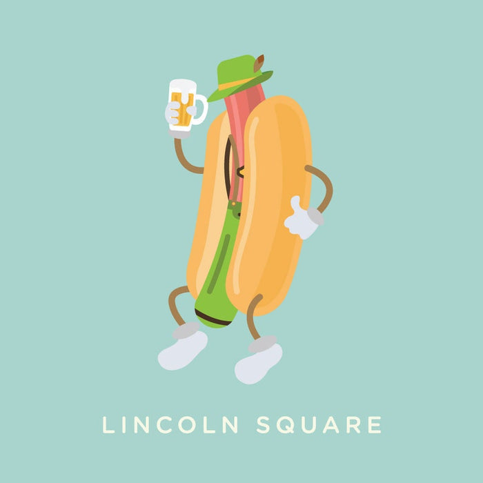 Chicago Neighborhood Hot Dogs 11" x 17" Print