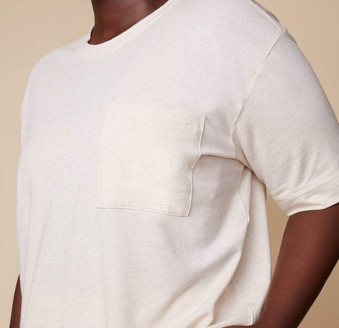 Harper Wilde - Cloud Cotton T-Shirt - Heather Oatmeal -