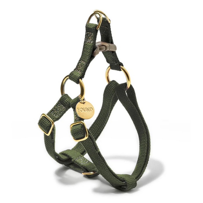 Found My Animal - Cotton Cat & Dog Harness - Olive -