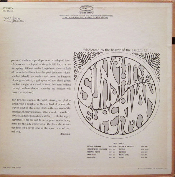 Donovan - Sunshine Superman (1967 STEREO)