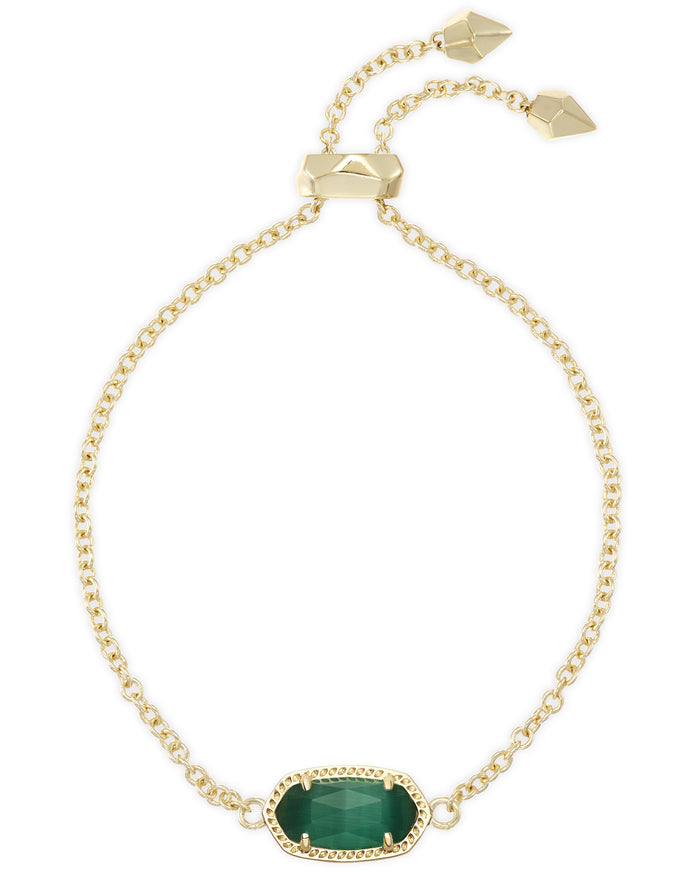 Elaina Bracelet in Gold Emerald Cats Eye