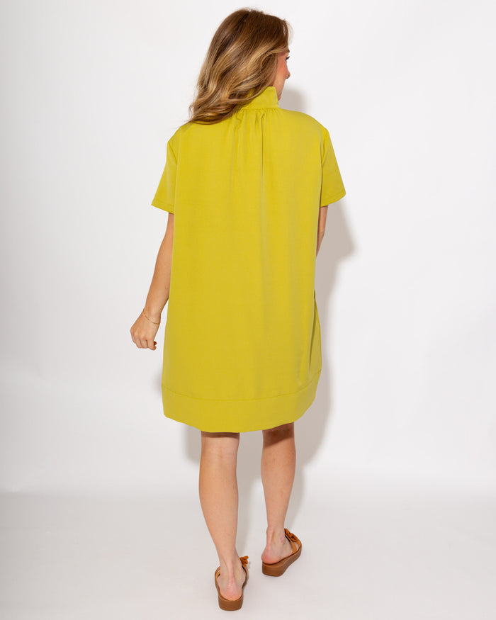 Elevated Shift Dress in Lime