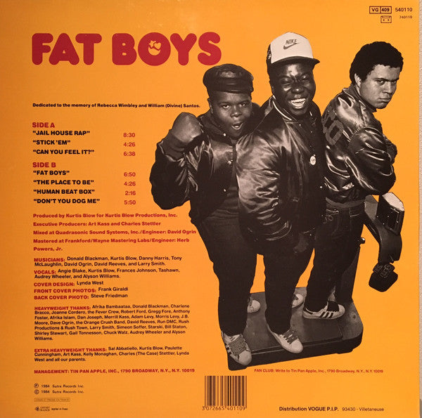 Fat Boys (1984 French Press)