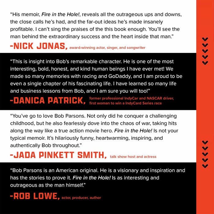 PXG Fire in the Hole book by Bob Parsons on a white background