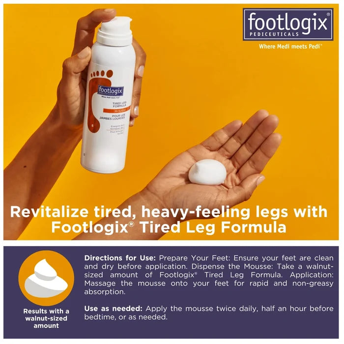 Footlogix Tired Leg Formula Mousse, 125 ml Footlogix