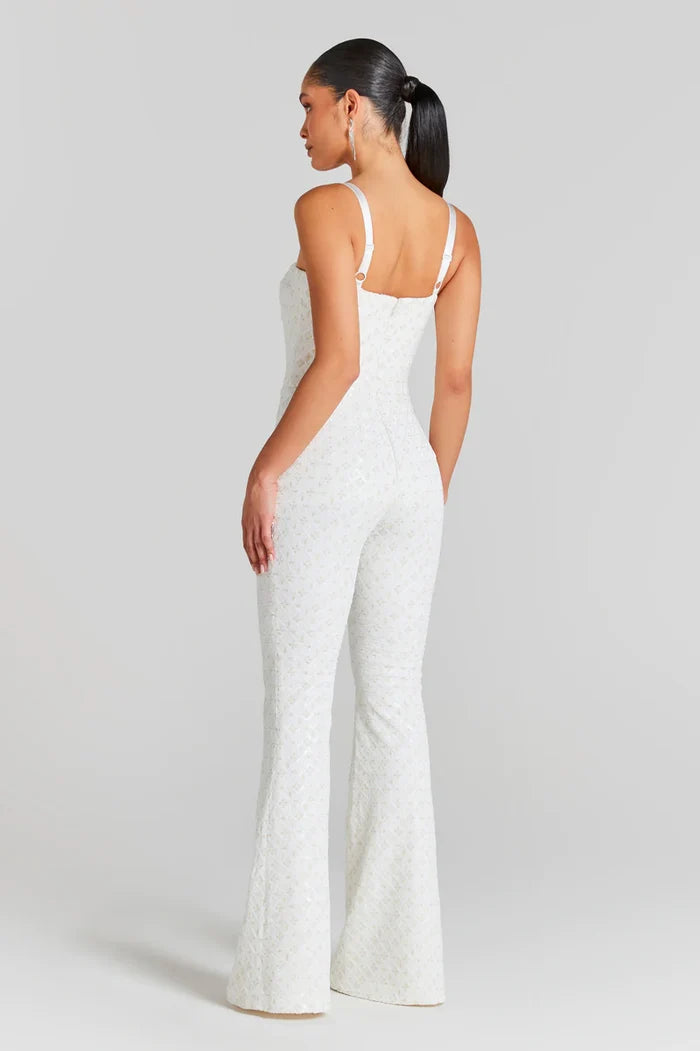 Hailey White Jumpsuit Long Leg