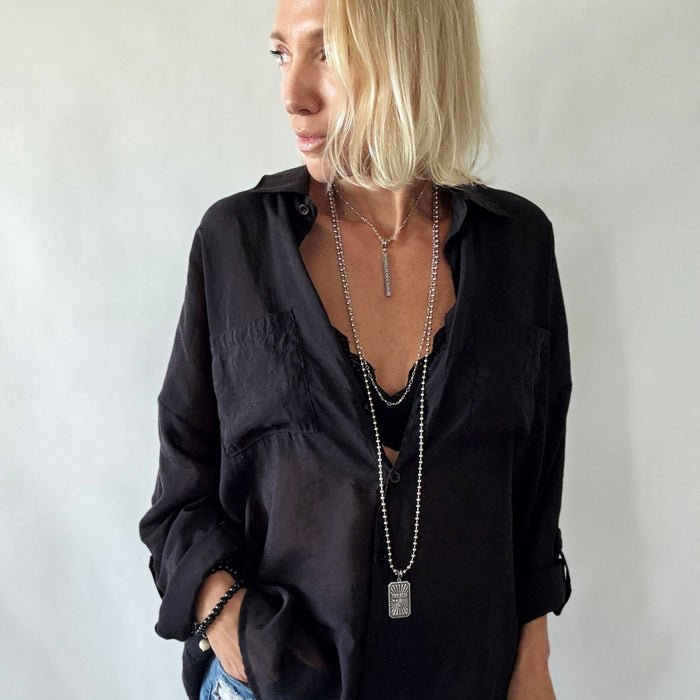 Healing Light Necklace: Silver