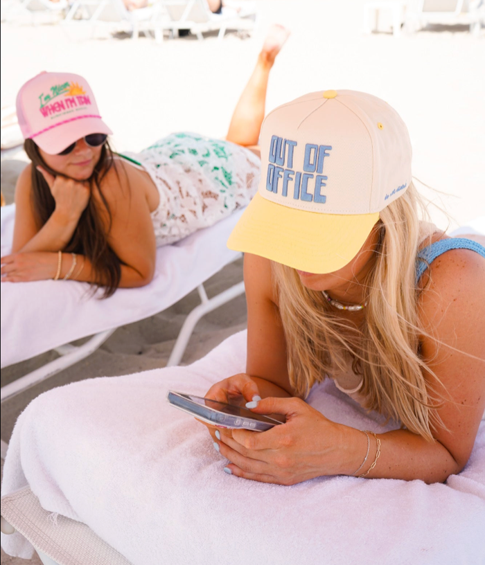 I’m Nicer when I’m Tan - Pink Canvas Trucker