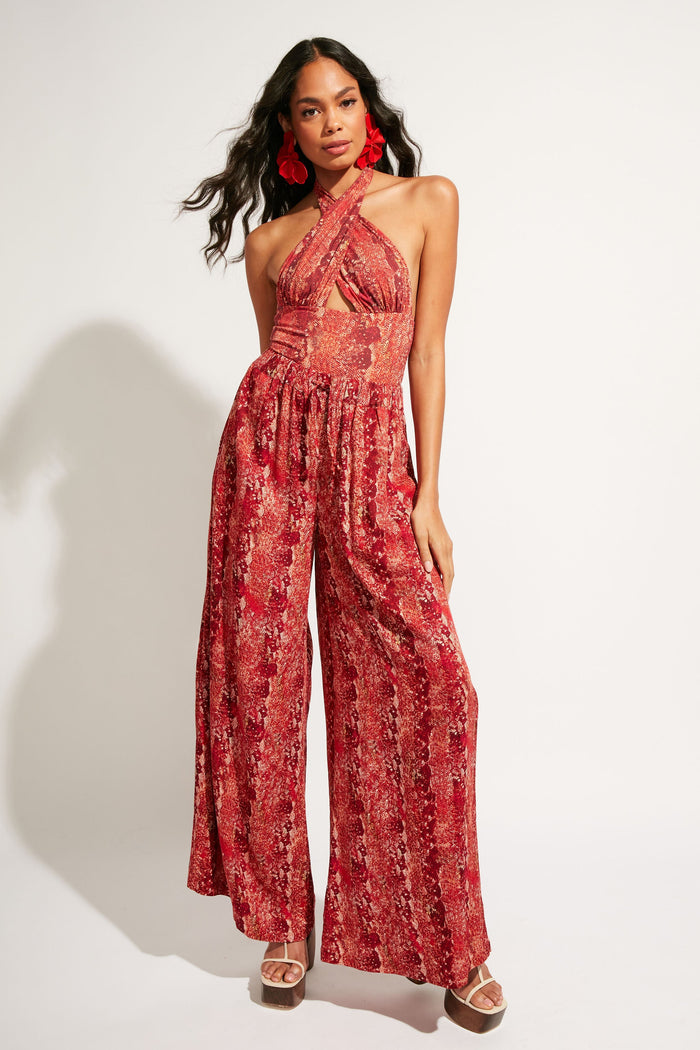 Nomads Swimwear - Isle One Piece - Iguana/Merlot -