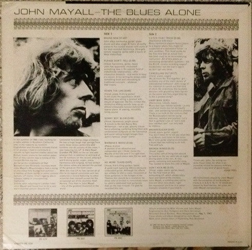 John Mayall - The Blues Alone (1968 US Press)