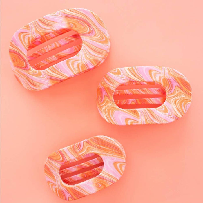Just Keep Swimming | Large | Flat Round Hair Clip
