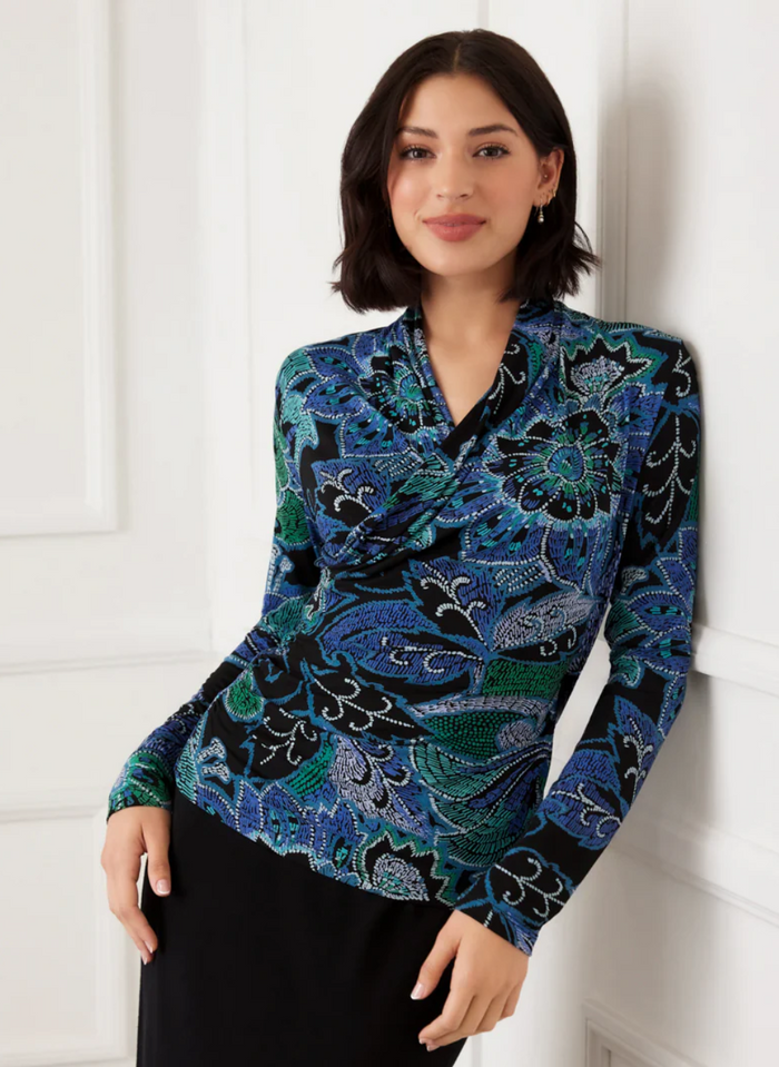 Karen Kane Flirty Florals Top