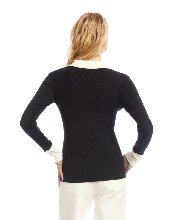 Karen Kane Polished Play Sweater Polo