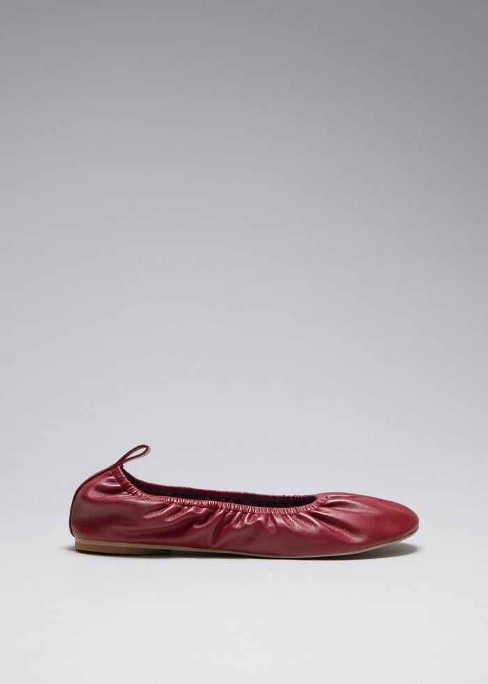 & Other Stories - Luna Nappa Ballerina - Red -
