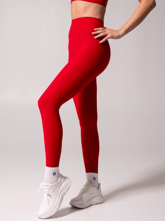 Micro Legacy Legging - Lipstick Red