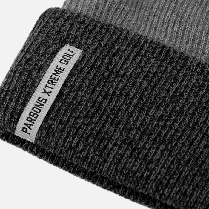 PXG Minimalist Cuff Beanie in Heather Grey, product photo 3