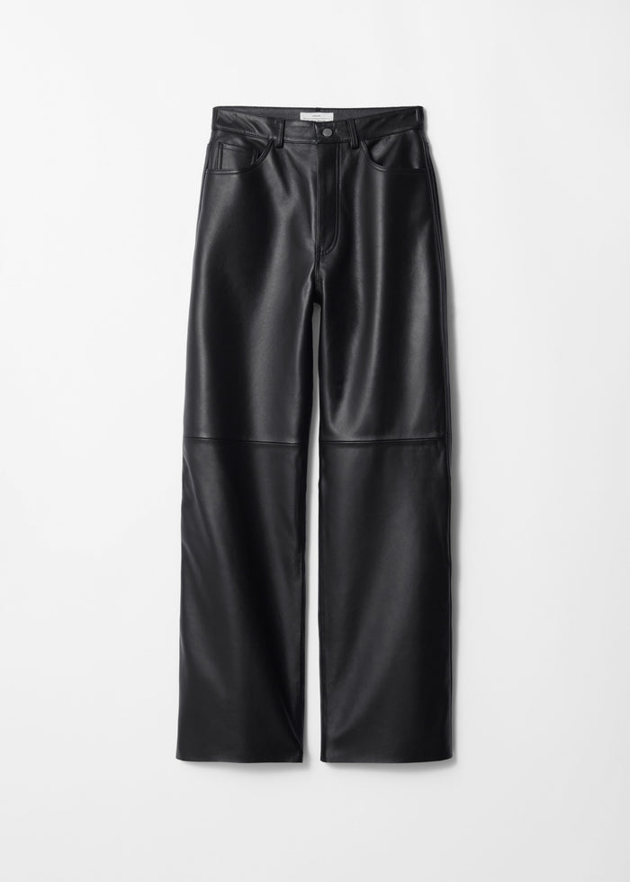 & Other Stories - New Toledo Leather Trousers - Black -