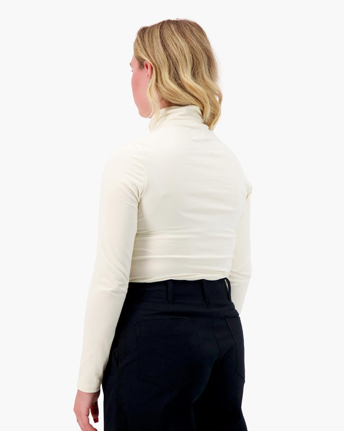 Good for Sunday - Organic Cotton Turtleneck in Natural -