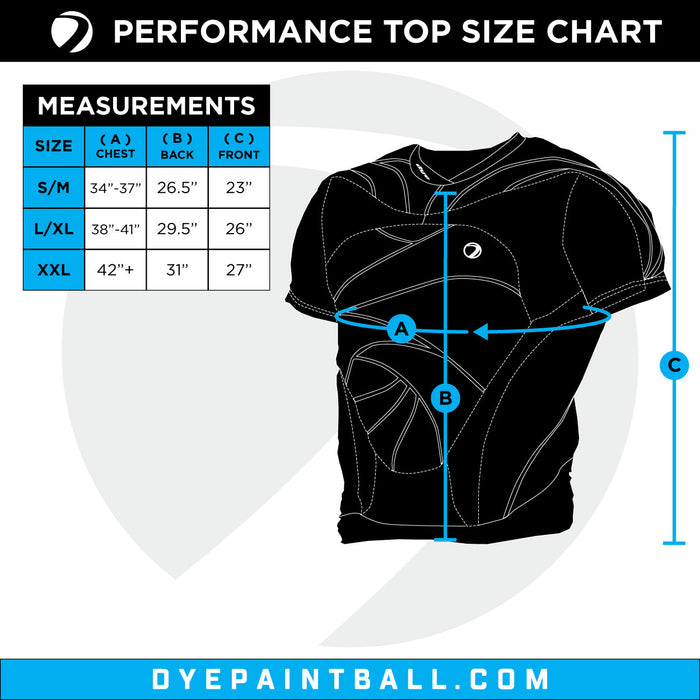 DYE Padded Performance Top - Black paintball protective gear – opposite side view