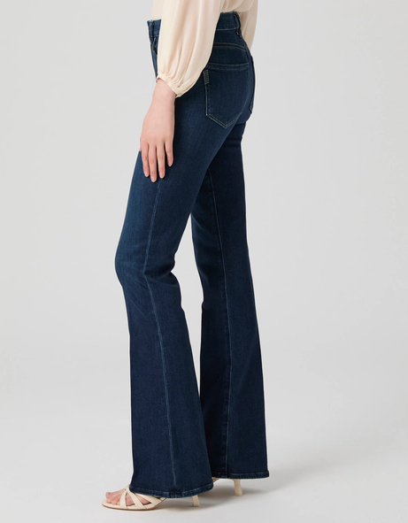 Paige High Rise Laurel Canyon Petite in Berlin