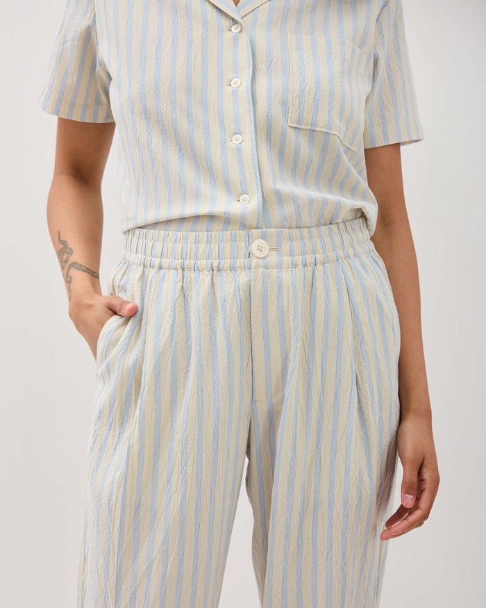 Richer Poorer - Palermo Street Pant - Vanilla Blue Stripe -
