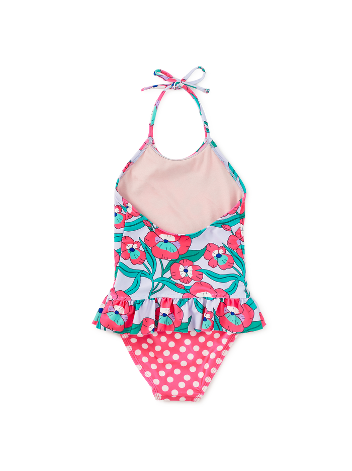 Peplum One-Piece Swimsuit