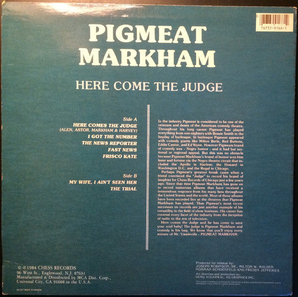 Pigmeat Markham - Here Come The Judge (1984)