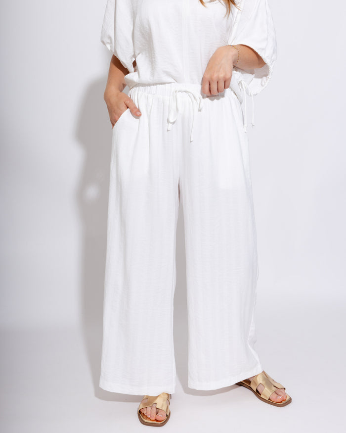 Polished White Stripe Set