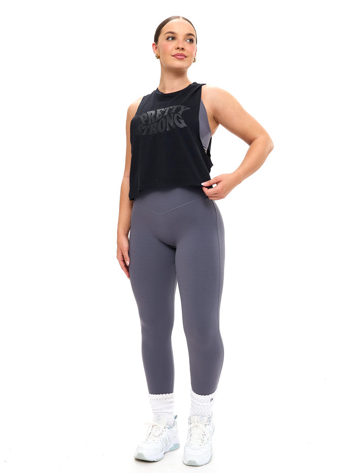 Pretty Crop Tank - Black