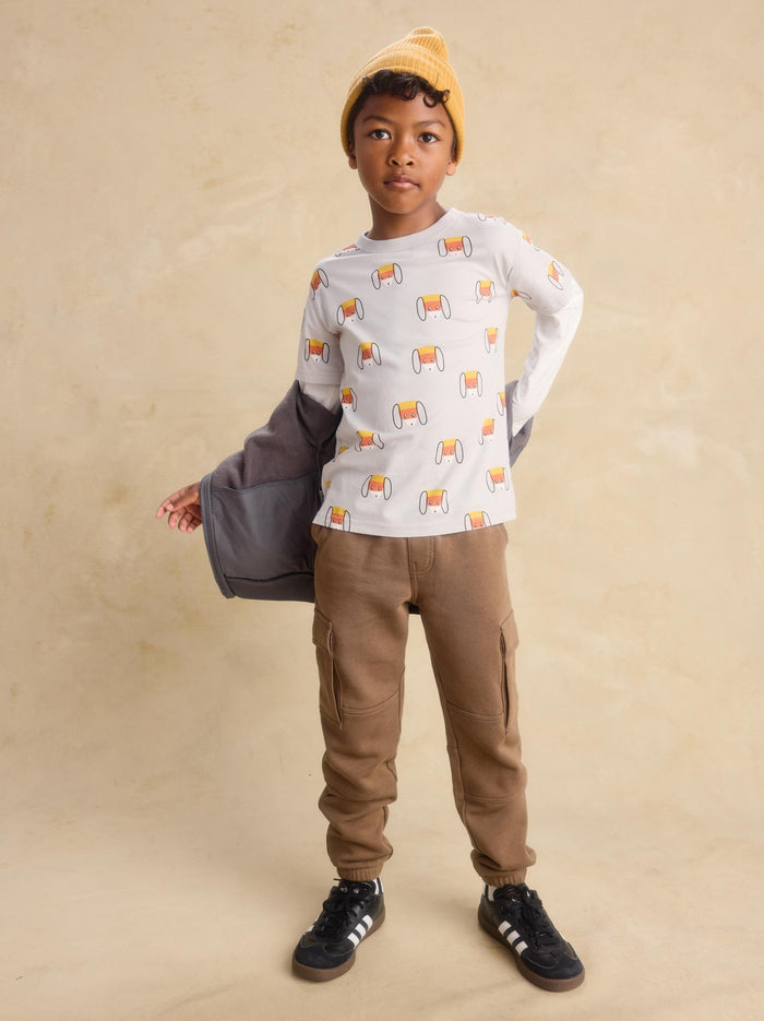 Printed Layered Sleeve Tee