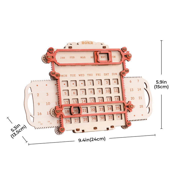 ROKR, Penholder Calendar, LC501, 3D wooden calendar puzzle, lifestyle setup
