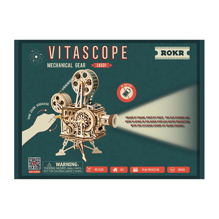ROKR, Vitascope Movie Projector, LK601, 3D wooden movie projector puzzle, lifestyle setup