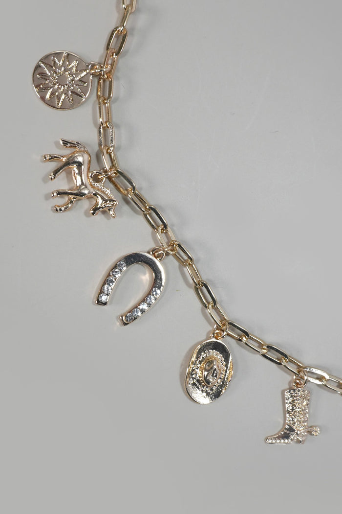 Saddle Up Charm Necklace