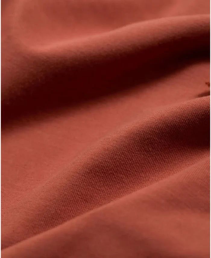 Short maternity and nursing dress Matelot terracotta