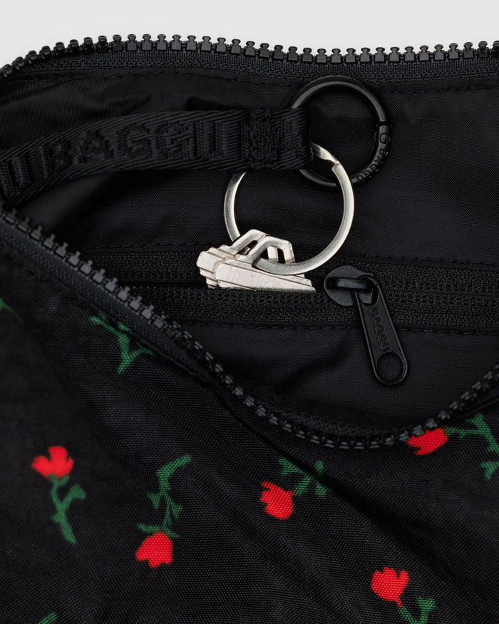 Baggu - Small Nylon Crescent Bag - Painted Wildflower -