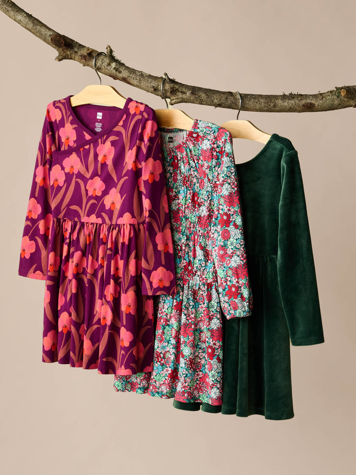 Smocked Blouson Dress