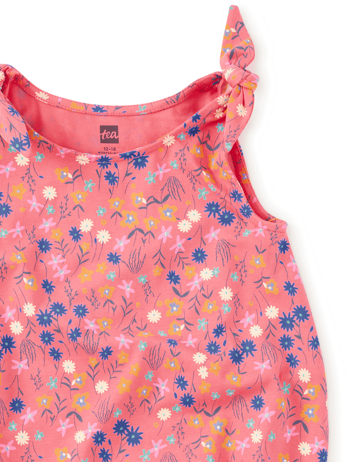Tie Shoulder Baby Romper