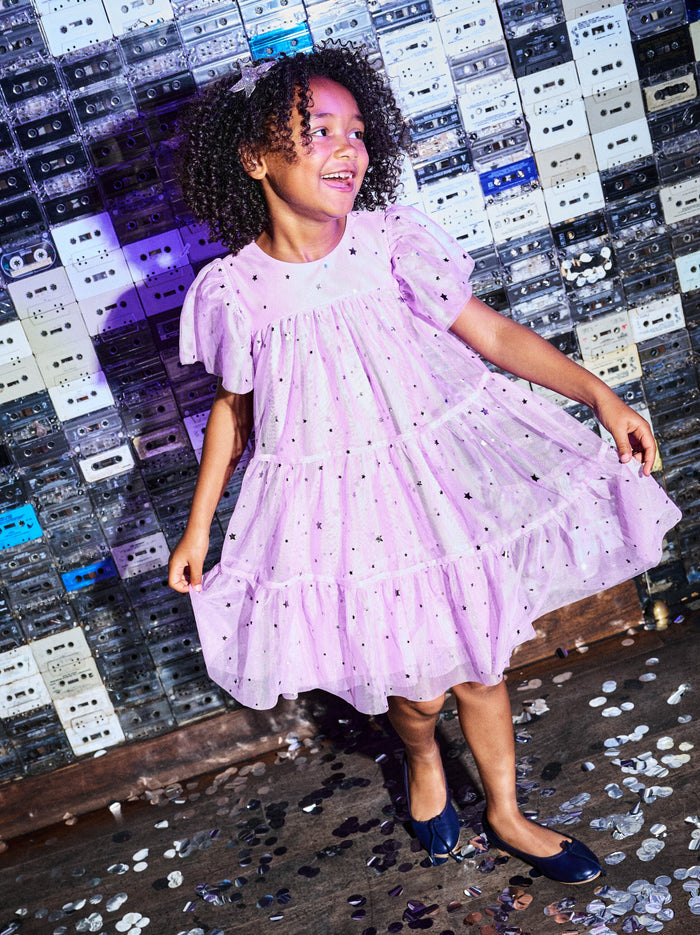 Tiered Tulle Sparkle Dress