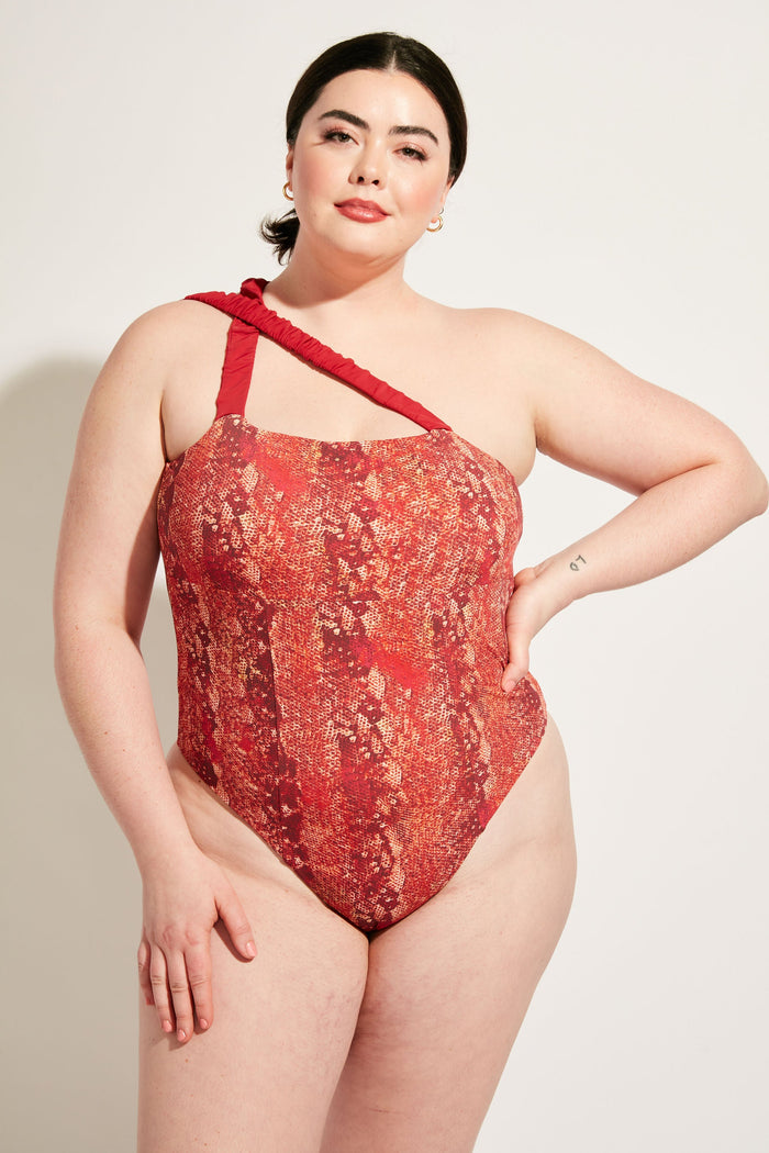 Nomads Swimwear - Wave One Piece II - Iguana/Merlot -