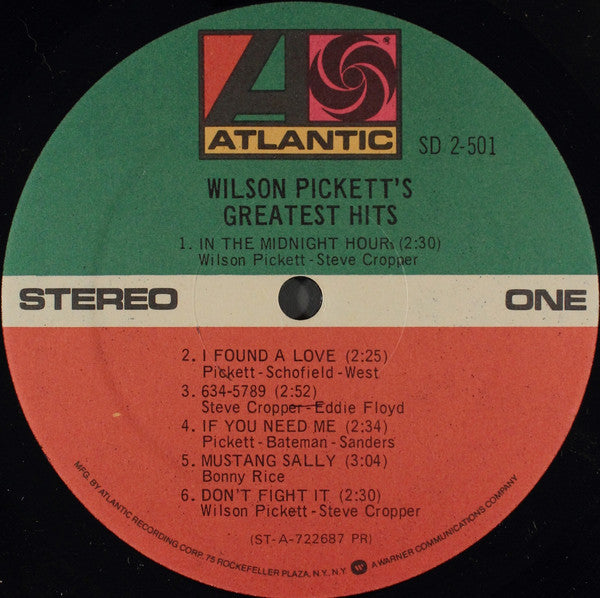 Wilson Pickett's Greatest Hits (1970s PR Press)