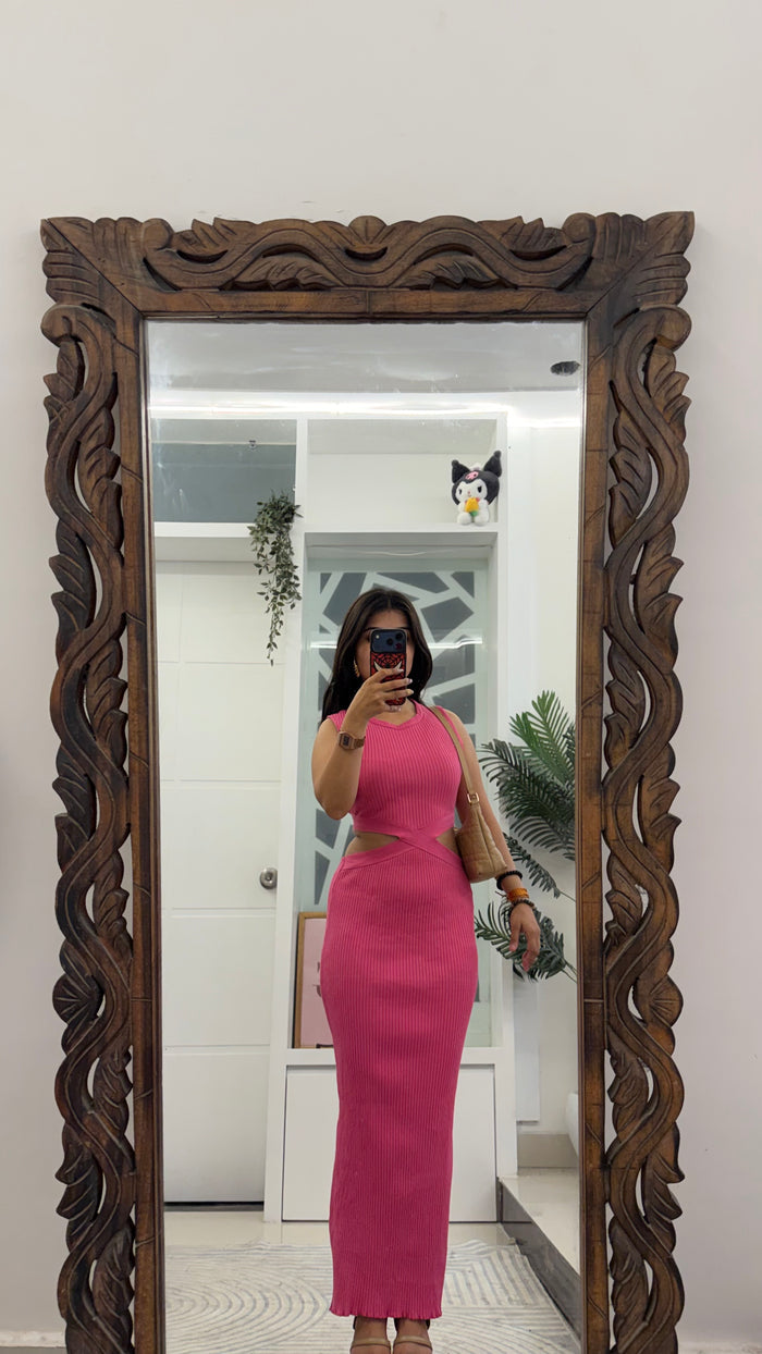 157 summer Bodycon dress ZARA L (32-36bust/50L)